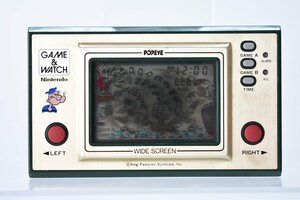 希少 任天堂 ゲームウォッチ PP-23 ポパイ 動作確認済み[Nintendo][ワイドスクリーン][POPEYE][GAME&WATCH][LCD][LSI][k1]H