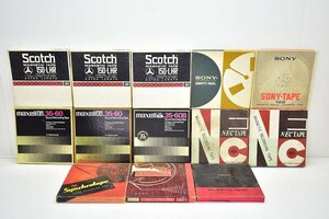 録音済 メーカー色々 7号 オープンリールテープ 13点まとめて[使用済][NEC][SONY][maxell][Scotch]21M