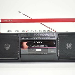 SONY CFS-E30 ラジカセ 元箱付 再生OK[ソニー][ラジオカセットレコーダー][RADIO CASSETTE RECORDER][昭和レトロ][当時物][k1]19Mの画像2