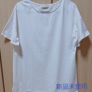 未使用に近い エニィスィス anySiS Tシャツ カットソー 半袖 白 ホワイト サイズ3 オンワード樫山