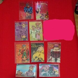 B【開封品】ジョジョ ウエハース メタルカード ジョジョの奇妙な冒険 9枚