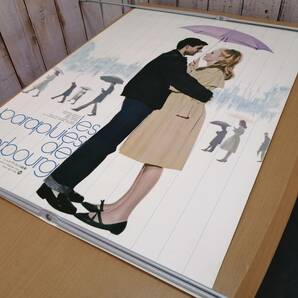 キ24032703 古い映画のポスター 「シェルブールの雨傘」 カトリーヌ・ドヌーヴ ニーノ・カステルヌオーヴォ 1964年 定形外発送の画像4