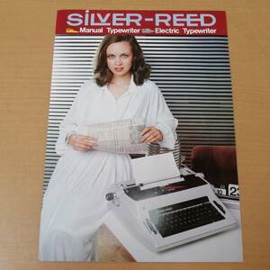 024042007 that time thing Showa Retro SILVER-REED silver .. typewriter silver Lead guide catalog pamphlet leaflet 