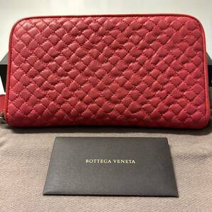 ボッテガヴェネタ BOTTEGAVENETA 財布　長財布　イントレチャート　ラウンドファスナー　メンズ