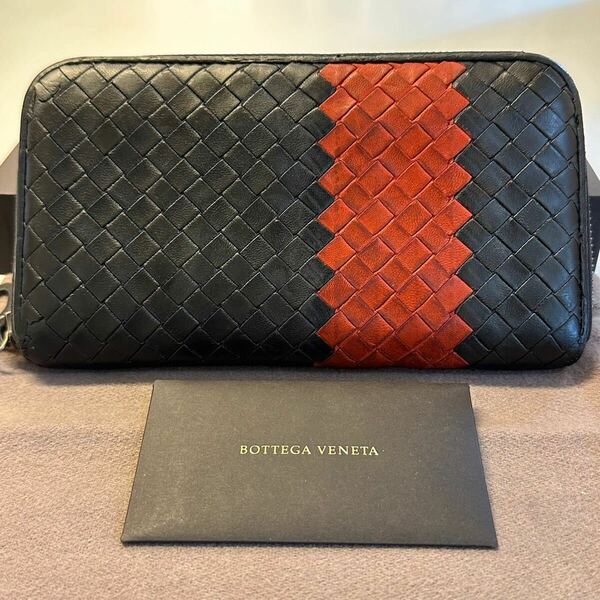 ボッテガヴェネタ BOTTEGAVENETA 財布 長財布 イントレチャート ラウンドファスナー メンズ