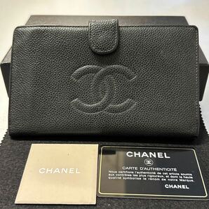 シャネル CHANEL 財布 長財布 デカココ　キャビアスキン レディース