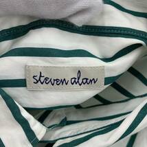 ゆうパケットOK Steven Alan スティーブンアラン ストライプ 長袖シャツ sizeM/白 レディース_画像5