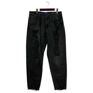 London Denim　ロンドンデニム ダメージ加工 デニムパンツ size/グレー系 メンズ