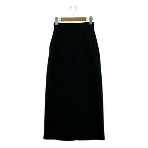 JEANASiS Jeanasis tag attaching front slit long skirt sizeF/ black lady's 