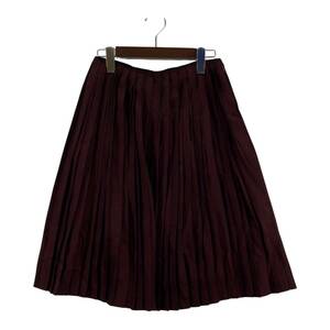 martinique Martini -k tag attaching pleated skirt size1/ bordeaux lady's 