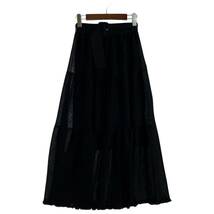 Rirandture リランドチュール ベルト付き ロングスカート size2/黒 レディース_画像1