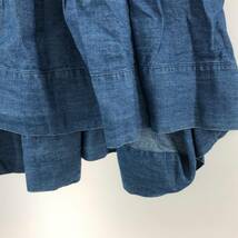 TSUMORI CHISATO ツモリチサト リネン混 ロングスカート size2/青 レディース_画像3