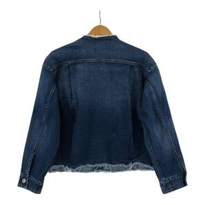 美品 美品■Healthy denim ヘルシーデニム タグ付き フリンジ Gジャン デニムジャケット sizeS/青系 レディースの画像4