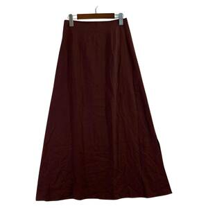 GALERIE VIE ギャルリーヴィー トゥモローランド 横スリット ロングスカート size36/ブラウン系 レディース