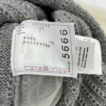 sacai サカイ インナー付き　ウール100％ シフォンドッキング ワンピース size1/グレー レディース_画像8