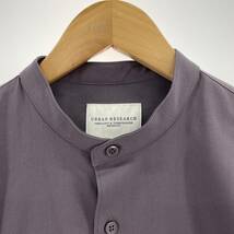 ゆうパケットOK URBAN RESEARCH アーバンリサーチ ウール混 長袖シャツ sizeL/紫 メンズ_画像2
