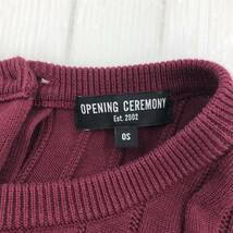 OPENING CEREMONY オープニングセレモニー カーディガン size0S/ボルドー レディース_画像6