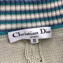 Christian Dior クリスチャンディオール Vネック ニット sizeS/グリーン系 レディース_画像5