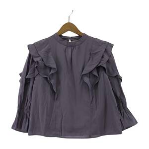 yu. packet OK PROPORTION BODY DRESSING Proportion Body Dressing frill blouse sizeM/ lavender lady's 