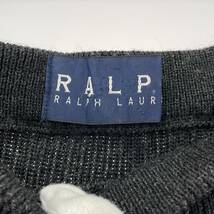 RALPH LAUREN ラルフローレン ウール リブニット タイト ロングスカート sizeM/ダークグレー レディース_画像3