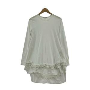 Comme des Garcons Comd Garson Frill T -Shirt Play Size/White Ladies