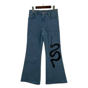 LU'U DAN ルー ダン プリント ブーツカット デニムパンツ size28/ライトブルー メンズ