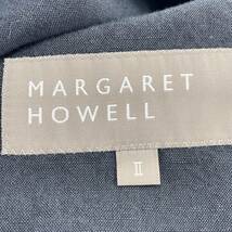 MARGARET HOWELL マーガレットハウエル リネン混 テーラードジャケット size2/黒 レディース_画像6