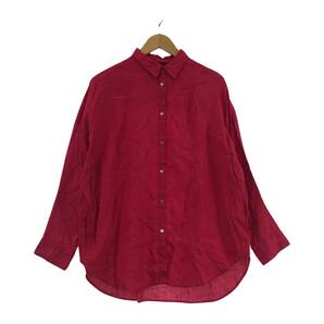 Spick & Span スピック＆スパン リネン100％ 長袖シャツ size表記なし/ピンク レディースの画像1