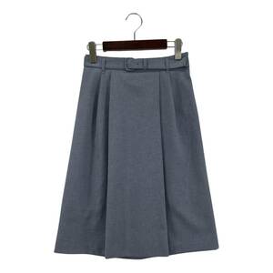 NATURAL BEAUTY ナチュラルビューティー ベルト付き スカート size38/ブルー系 レディース