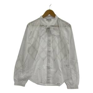 ゆうパケットOK agnes b アニエスベー タグ付き 長袖シャツ size36/白 レディース