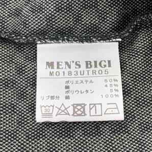 ゆうパケットOK MEN'S BIGI メンズビギ Vネック チェック柄 カットソー sizeS/ブラック×ベージュ メンズの画像5