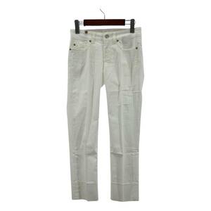 yu. packet OK NOTIFY Notify tag attaching tapered pants size24/ white lady's 