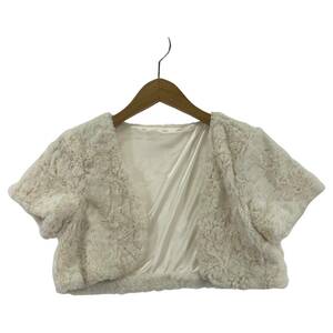 emeAIMER fake fur bolero other tops size9/ ivory lady's 