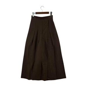 美品 BALLSEY ボールジー タグ付き　リネン混　ワイド パンツ size34/ブラウン レディース