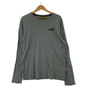 ゆうパケットOK PUMA プーマ 長袖Ｔシャツ sizeL/グレー メンズ