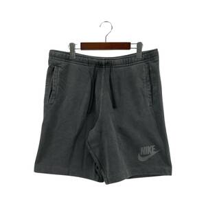 NIKE ナイキ ワンポイント ショートパンツ sizeXL/グレー メンズ