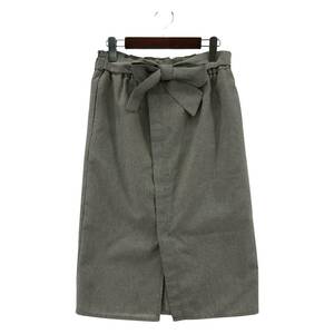 ROPE PICNIC ロペピクニック リボン付き スカート size38/グレー レディース