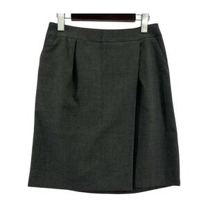 Yu -Packet OK веревка Lope Wool Смешанная юбка размером9/серые дамы