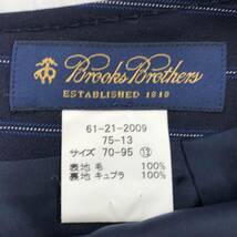 ゆうパケットOK Brooks Brothers ブルックスブラザーズ ウール100％ ストライプ スカート size13/紺 レディース_画像6