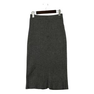 ROPE PICNIC ロペピクニック リブニット タイト スカート size38/グレー レディース