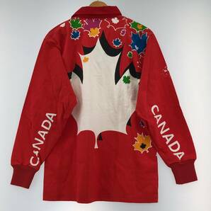 美品 ラグビーユニフォーム タグ付き 1995年カナダワールドカップ 長袖シャツ size表記なし/赤系 メンズの画像2
