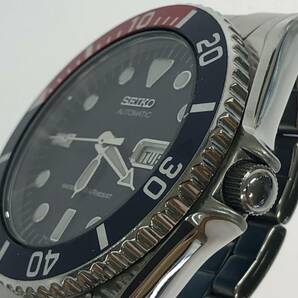 SEIKO セイコー 7S26-0050 自動巻き 腕時計/ネイビー×シルバー メンズの画像9