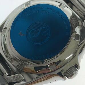 SEIKO セイコー 7S26-0050 自動巻き 腕時計/ネイビー×シルバー メンズの画像7