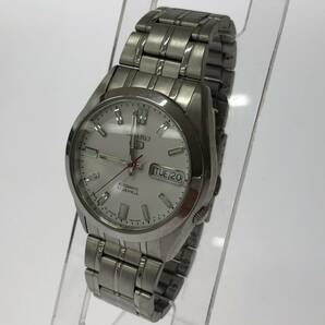 SEIKO セイコー 7S26-03B0 自動巻き 腕時計/ホワイト×シルバー メンズの画像2