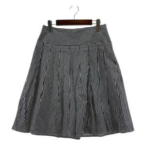 ゆうパケットOK BANANA REPUBLIC バナナリパブリック ストライプ スカート size0/ネイビー レディース