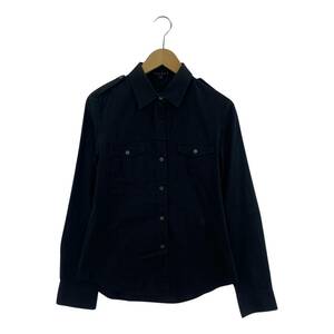 yu. packet OK theory theory long sleeve shirt size4/ black lady's 