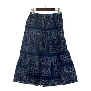 BEAMS BOY Beams Boy total pattern skirt size inscription none / navy blue lady's 