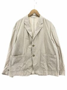 JOURNAL STANDARD Journal Standard cotton 100% stripe jacket sizeS/ ivory #* * dka6 men's 