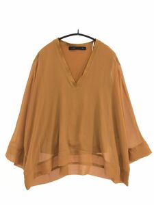 ZARA WOMAN ザラ ウーマン ブラウス カットソー sizeXS/オレンジ系 ◇■ ☆ djc3 レディース