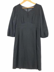 SunaUna SunaUna wool . One-piece size38/ black *# * djc3 lady's 